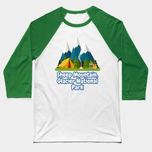 Sheep Mountain, Glacier National Park Baseball T-Shirt